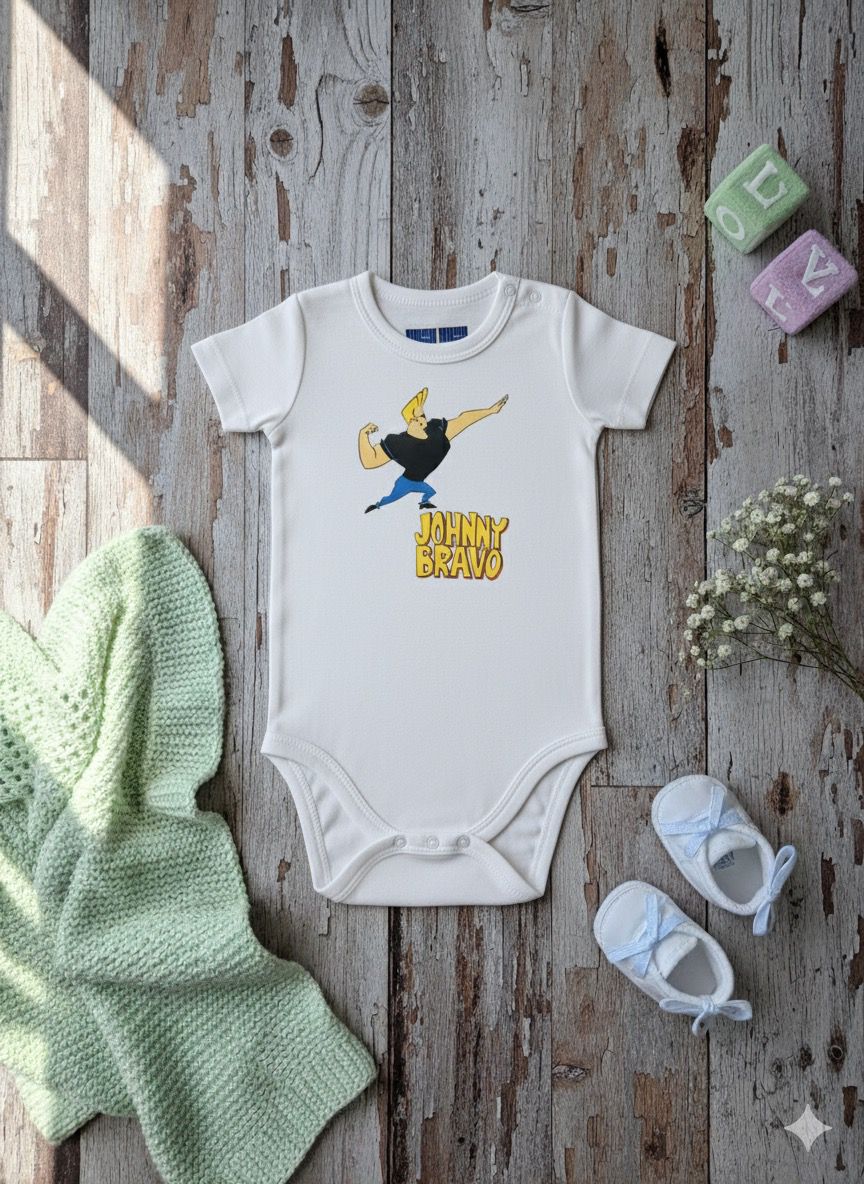 The Original Flex Baby Romper | Johnny Bravo Print