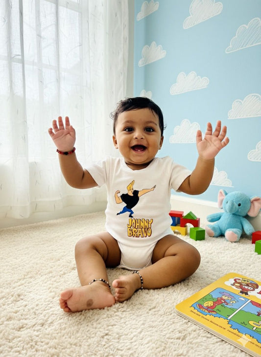 The Original Flex Baby Romper | Johnny Bravo Print