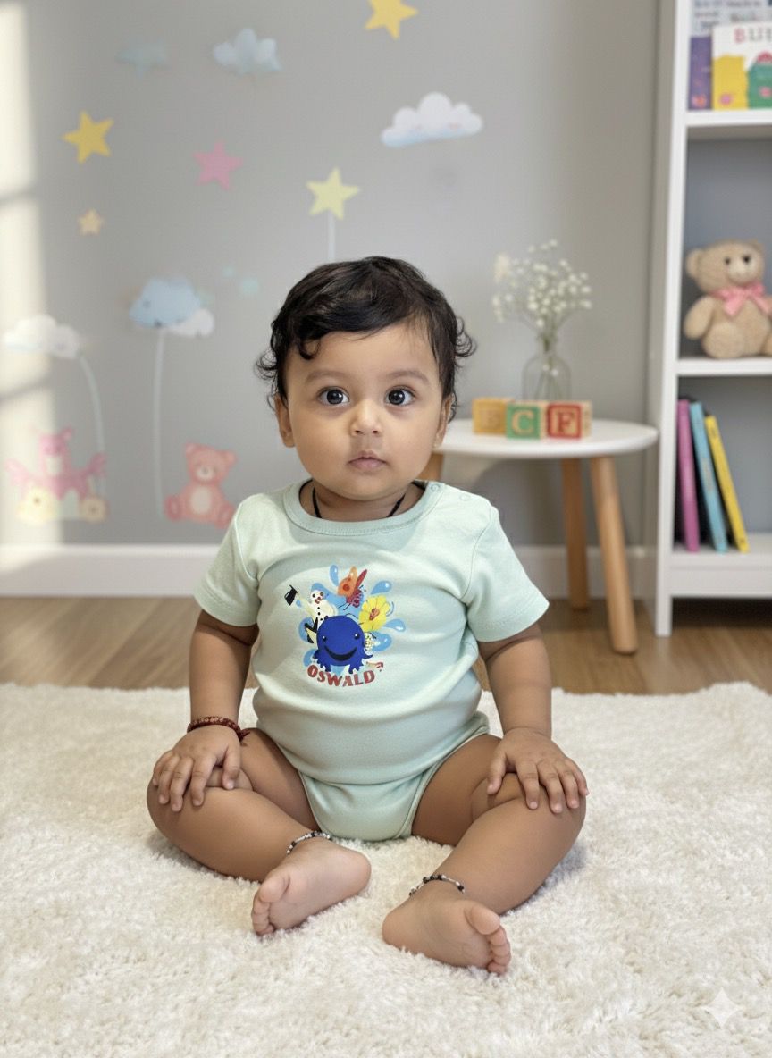 Oswald the Octopus Adventure Baby Romper
