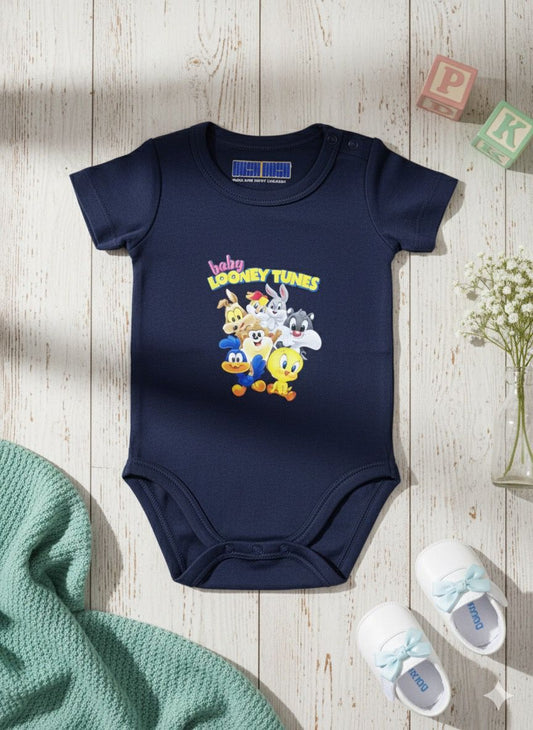 Classic Baby Looney Tunes Print Bodysuit | Navy Blue